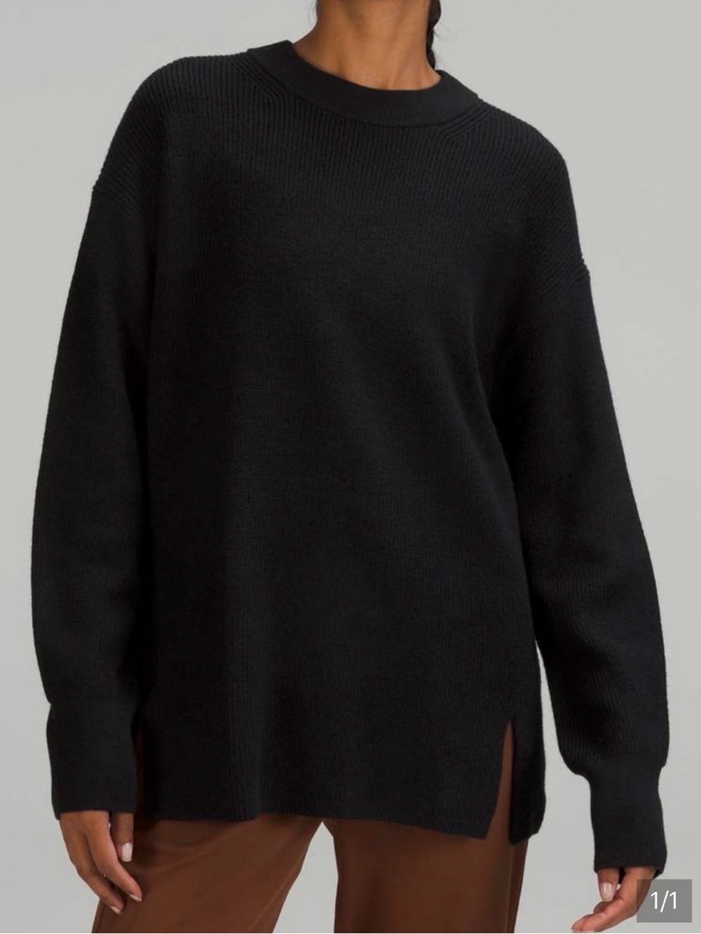 Classic Black Crewneck Women’s Sweater